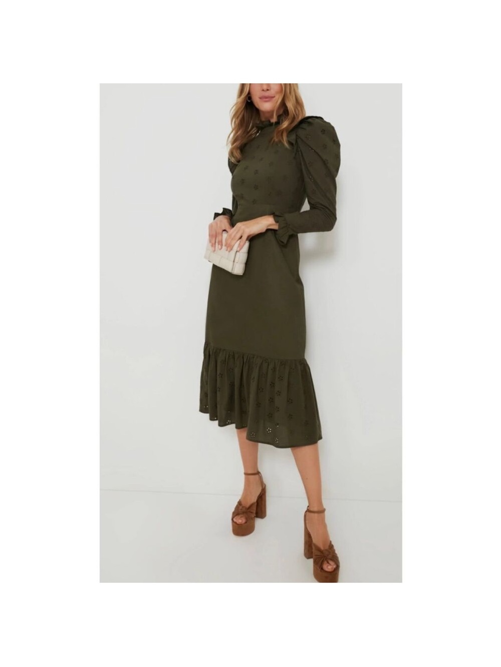 Tuckernuck Hyacinth House Puff-Sleeve Midi Dress